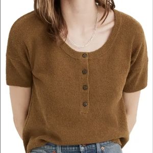 Madewell short sleeve sweater shirt